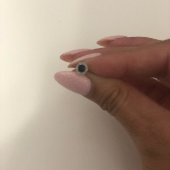 Sapphire studs unisex - Picture 4 of 6